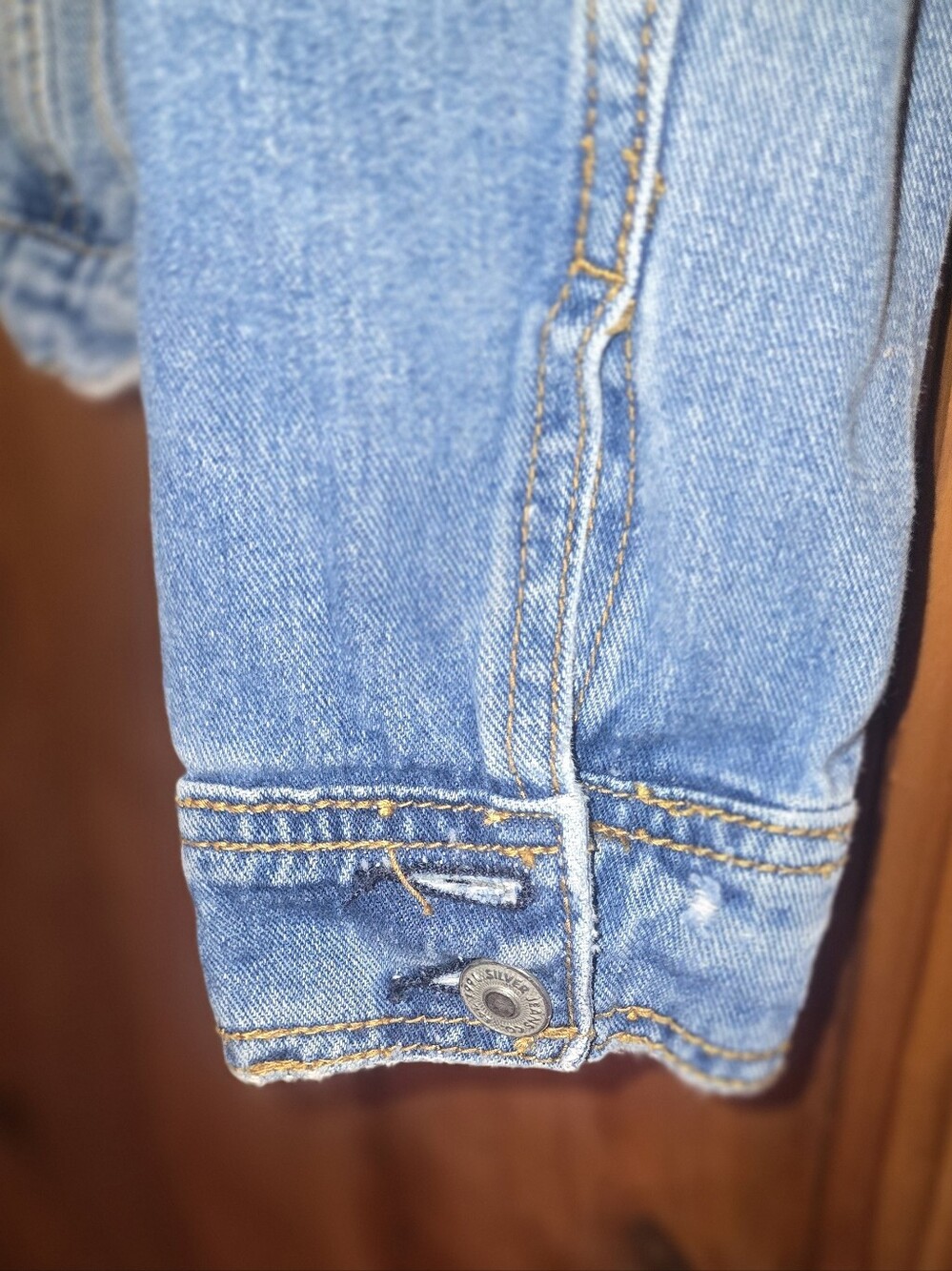 Silver Jeans Light Blue Denim Jean Jacket - Picture 5 of 9